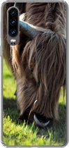 Coque Huawei P30 - Highlander écossais - Cornes - Soleil - Coque de téléphone en Siliconen