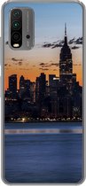 Geschikt voor Xiaomi Redmi 9T hoesje - New York - Skyline - Amerika - Siliconen Telefoonhoesje