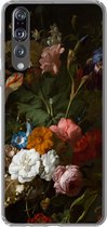 Geschikt voor Huawei P20 Pro hoesje - Vaas met bloemen - Schilderij van Rachel Ruysch - Siliconen Telefoonhoesje