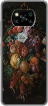 Xiaomi Poco X3 Pro - Feston de fruits et de fleurs - Peinture de Jan Davidsz. de Heem - Coque de téléphone en Siliconen