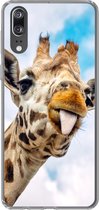 Coque Huawei P20 - Girafe - Drôle - Langue - Enfants - Garçons - Filles - Enfant - Coque de téléphone en Siliconen