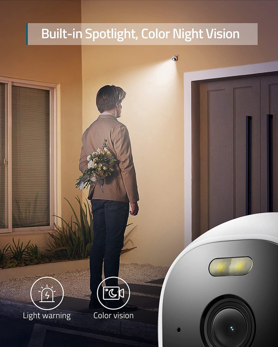 Afbeelding 3 van eufy Security Doorbell -Video Deurbel C210 Wi-Fi + E220 2K camera met 24/7 opname (incl 16GB SD Kaart) - Geen Homebase nodig Deurbelset