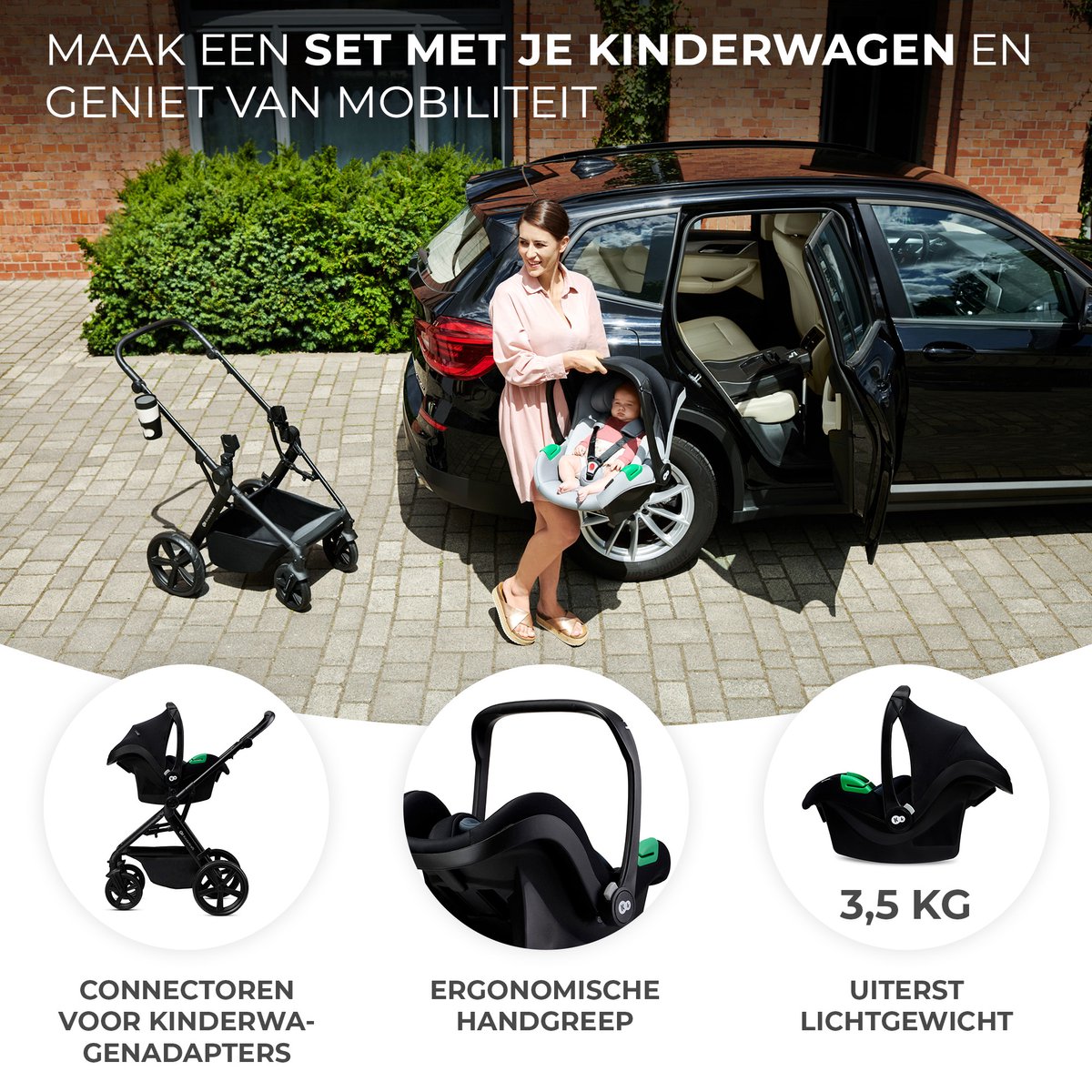 Kinderkraft NEWLY - Kinderwagenset 4in1 (EAN: ...3489) - afbeelding 3