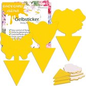 Vliegenvangers, 30 Stuks Kleverige Vliegenvallen, Gele sticker, Gele Tabletten Zeer Effectieve voor Vliegende Insecten, Rouwmuggen, Kleine Vliegen (30 Pack)