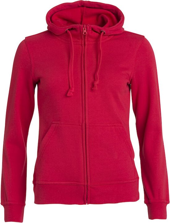 Sweat à capuche Clique Basic zippé Femme Rouge taille XS