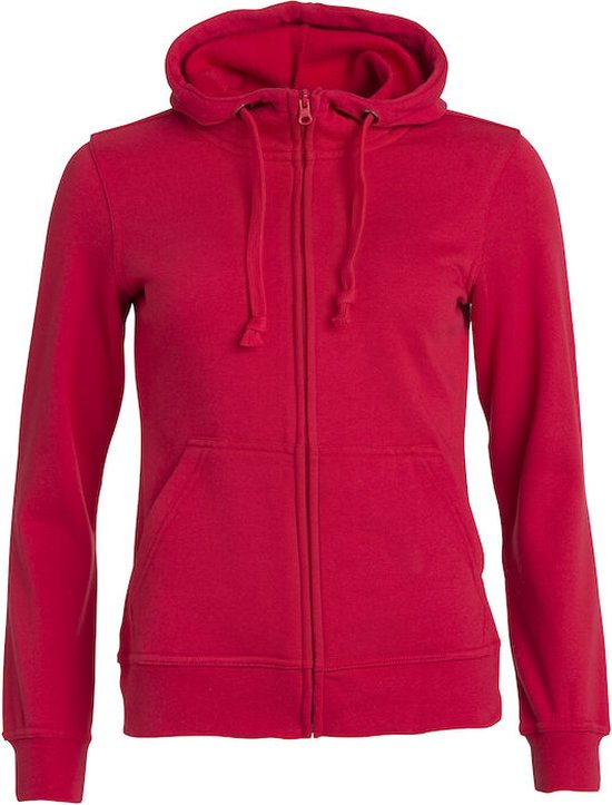 Clique Basic Hoody Full Zip Women 021035 - Rood - XS