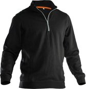 Jobman 5401 Halfzip Sweatshirt 65540120 - Zwart - XXL