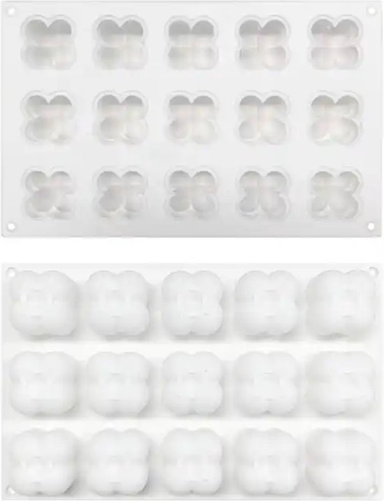 Sans Citron - 1 pièce - Moule à Bougie Cube à Bulles en Siliconen - 15 Petites Bougies - Formes de Bougies - Moules à Bougies - DIY