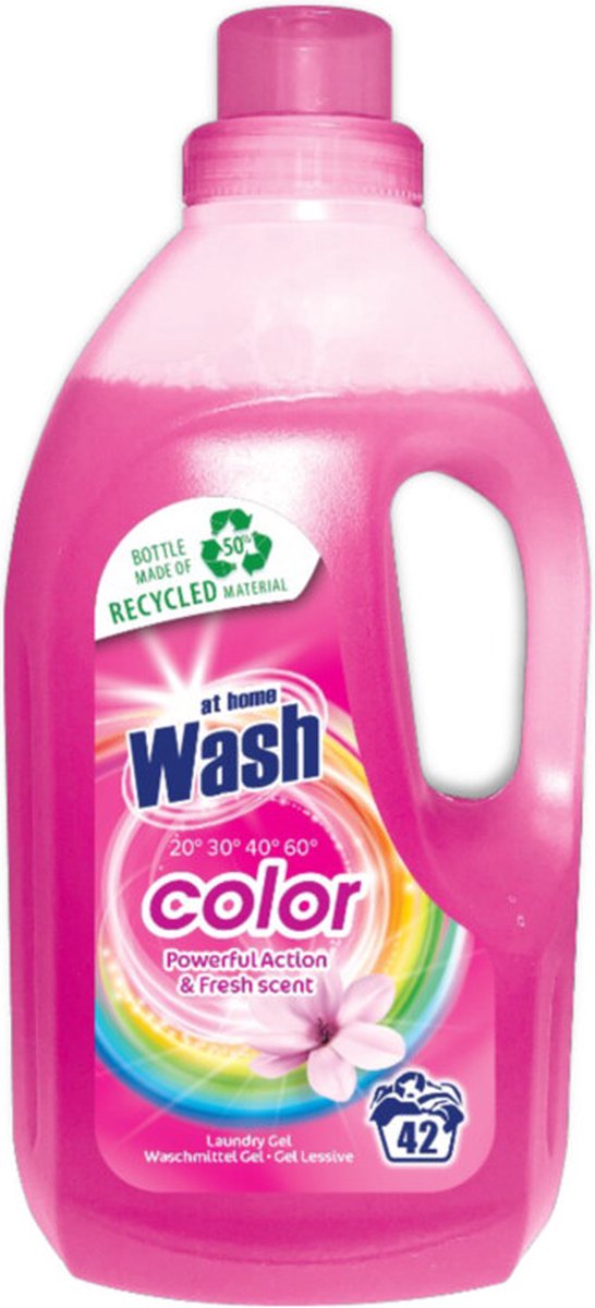 At Home Wash Vloeibaar Wasmiddel Color 1,5L - 42 wasbeurten