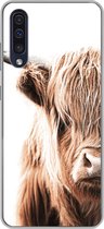 Geschikt voor Samsung Galaxy A50 hoesje - Schotse hooglander - Koe - Dieren - Siliconen Telefoonhoesje