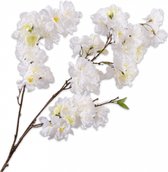Silk-ka Fleur Artificielle-Fleur en Soie Branche de Bloem Wit-Vert 109 cm