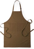 Keukenschort - Kookschort - BBQ schort - BBQ accessoires - Voor dames en heren - Polykatoen - Bruin