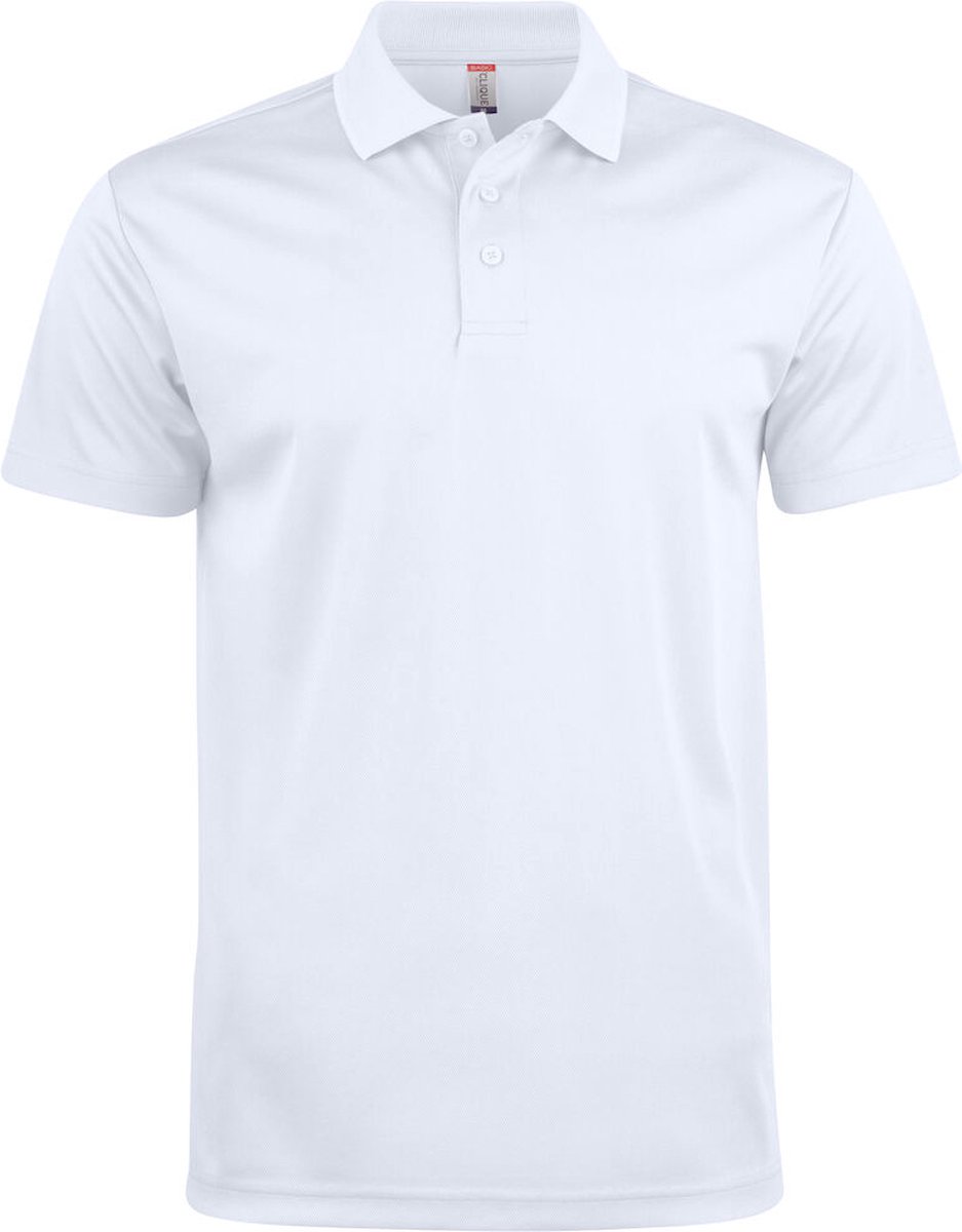 Clique Basic Active Polo 028254 - Wit - 3XL