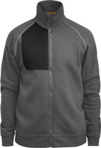 Jobman 5141 Sweatshirt Full-Zip 65514195 - Donkergrijs - L