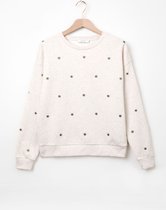 Sissy-Boy - Beige sweater met zonnetjes embroidery