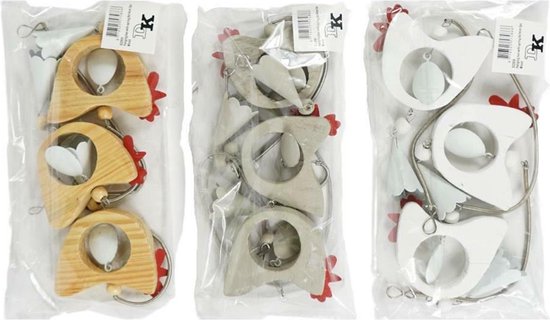 Paashaas, 5 stuks acryl hangers voor Pasen Paashaas, 5 stuks acryl hangers voor Pasen