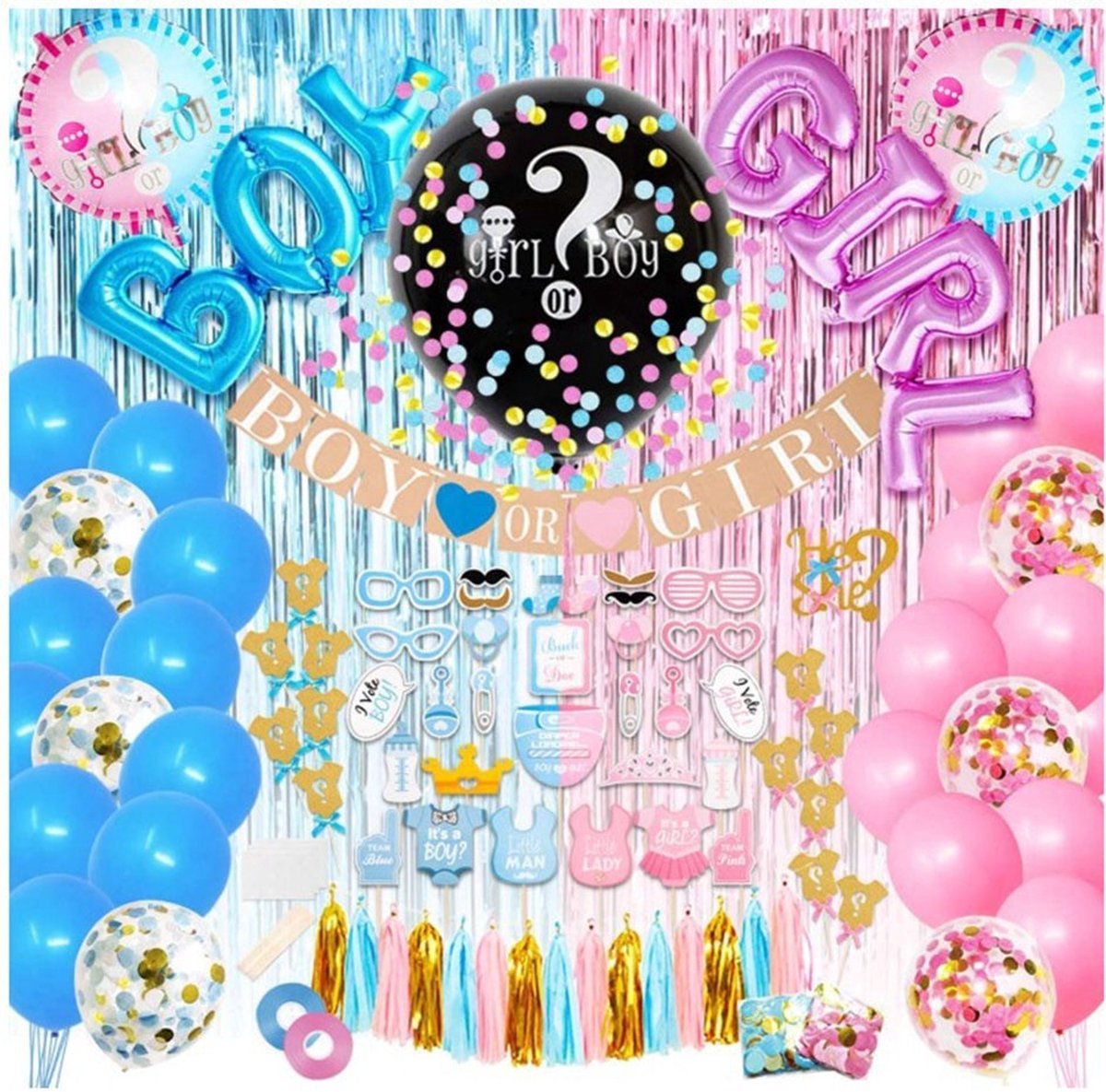 FeestmetJoep® Gender reveal versiering - Babyshower decoratie