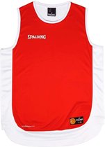 Spalding Hustle Basketbalshirt Heren - Rood / Wit | Maat: S