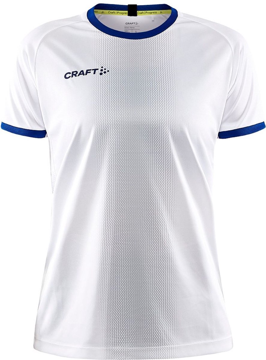 Craft Progress 2.0 Progress 2.0 Graphic Shirt Korte Mouw Dames - Wit / Royal | Maat: L
