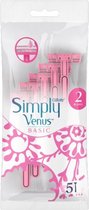 Gillette Simply Venus - Basic Wegwerpmesjes - 5 Stuks