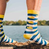 Sailor duck sok | Rubber ducky | Badeend sokken | Multi-color | Onesize fits all | Herensokken en damessokken | Leuke, grappig sokken | Funny socks that make you happy | Sock & Sock
