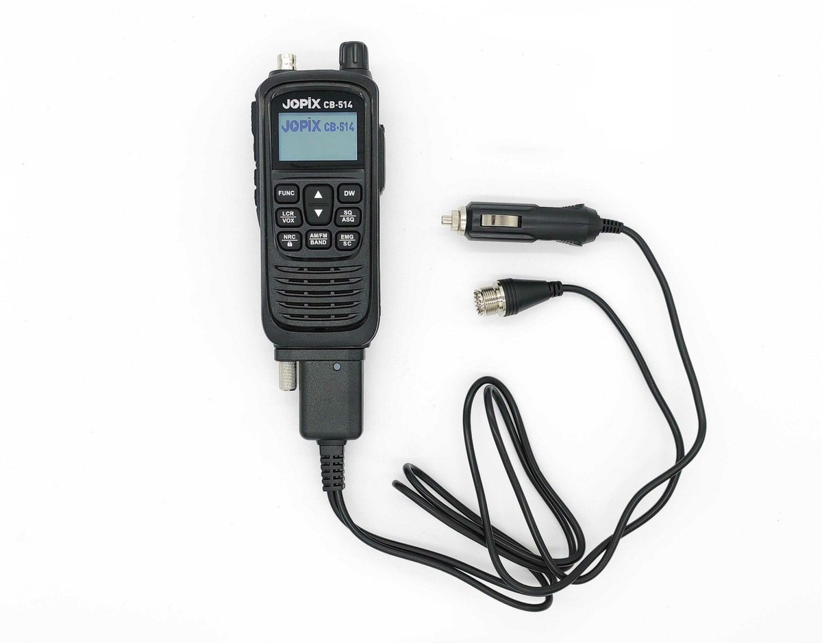 Jopix CB514 AM-FM 27mc portofoon met mobiele adapter