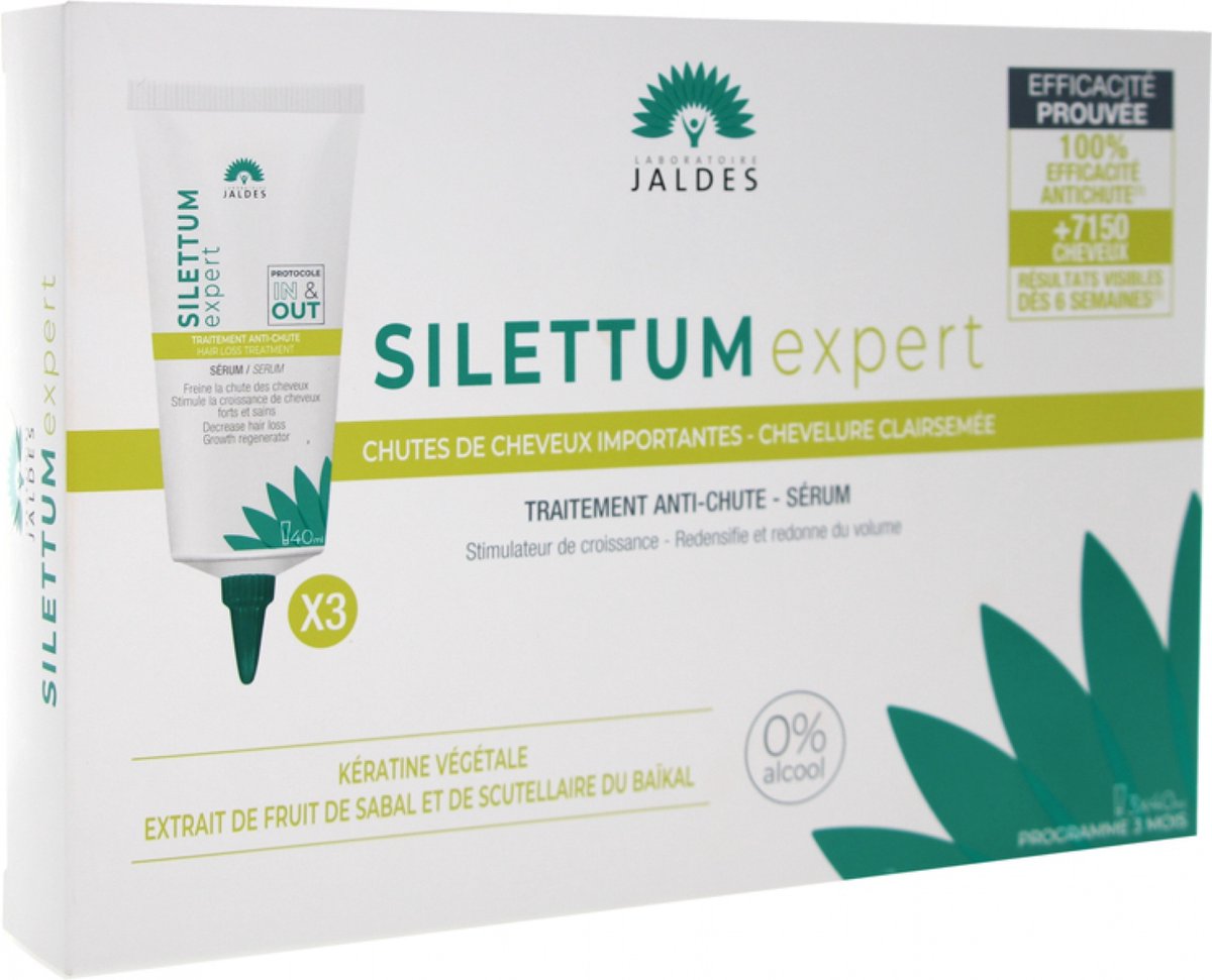 Jaldes Silettum Expert Serum Voor Ernstig Haarverlies - Dunner Wordend Haar 3 x 40 ml