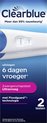 Clearblue Zwangerschapstest Ultravroeg (10mIU) - Uitslag 6 Dagen Eerder - 2 Testen