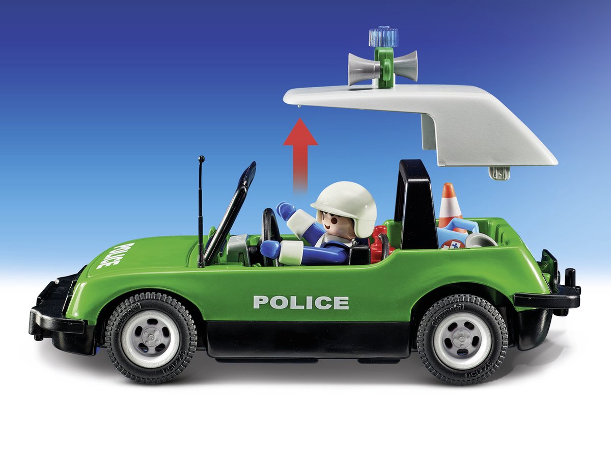 PLAYMOBIL Action Heroes - 50 Year Anniversary Klassieke Politie auto - 71591 — afbeelding 4
