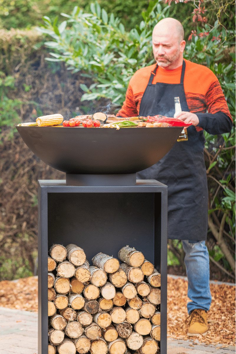 RedFire Onyx Classic Vuurschaal BBQ - Ø 80 cm - Zwart