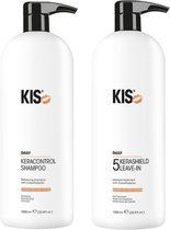 KIS Daily KeraControl Shampoo & KeraShield Leave-In - 2x1000ml