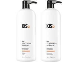 KIS Daily KeraControl Shampoo & KeraShield Leave-In - 2x1000ml