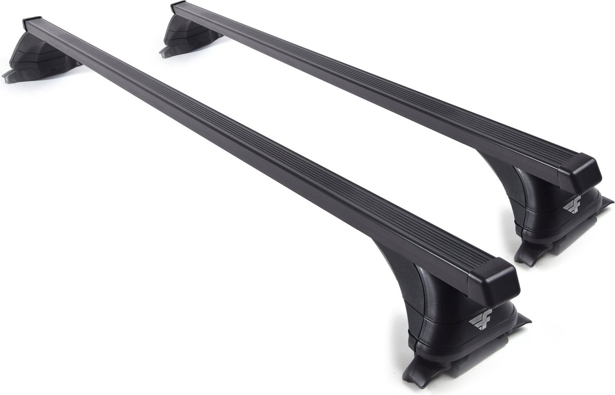 Dakdragers geschikt voor de BMW X5-E70 2007 t/m 2015 gesloten dakrailing – Staal Smal –75kg laadvermogen – Merk Farad