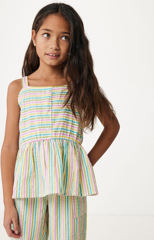 Mexx Striped Top Meisjes - Soft Geel