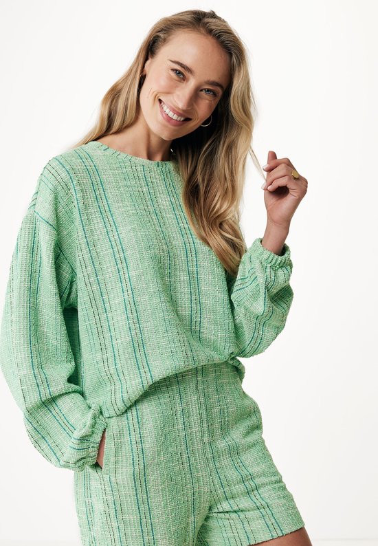 Summer Boucle Sweater Dames - Bright Groen - Maat XS