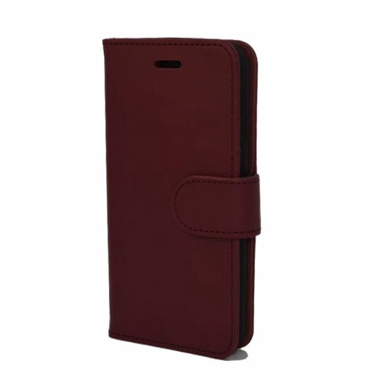 iNcentive PU Wallet Deluxe geschikt voor iPhone 14 Plus red wine