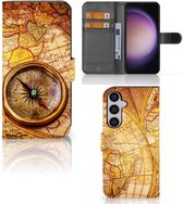 GSM Hoesje Geschikt voor Samsung Galaxy S24 Plus Magnet Case Kompas