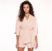 LingaDore - Kimono Set Dusty Desert - maat L - Beige