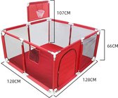 ShopbyStef - Boxes Bébé - Corralitos d'intérieur Bébé - Barrières de sécurité - Gymnase d'activité Bébé de Basketbal - Grands parcs pour clôture de bac à terre pour Bébé - Place Rouge