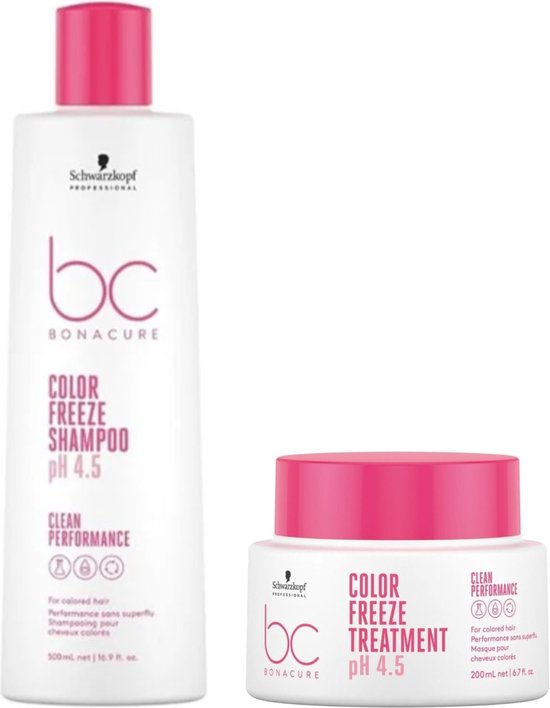 Schwarzkopf BC Color Freeze Shampoo & Treatment - 500ml+200ml