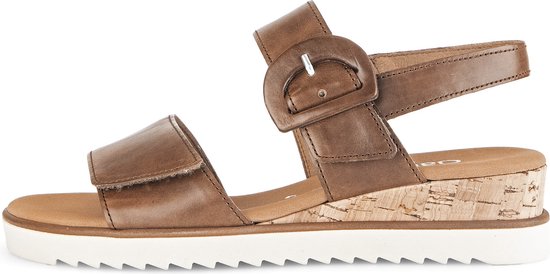 Gabor 752 Sandalen - Met Sleehak - Dames - Camel - Maat 36