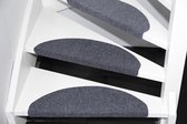 Trapmatten Borneo- 65x21x4 cm- Antraciet- 15 stuks