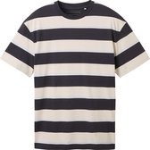 Tom Tailor T-shirt Relaxed Stripe T Shirt 1040844xx12 34973 Mannen Maat - S