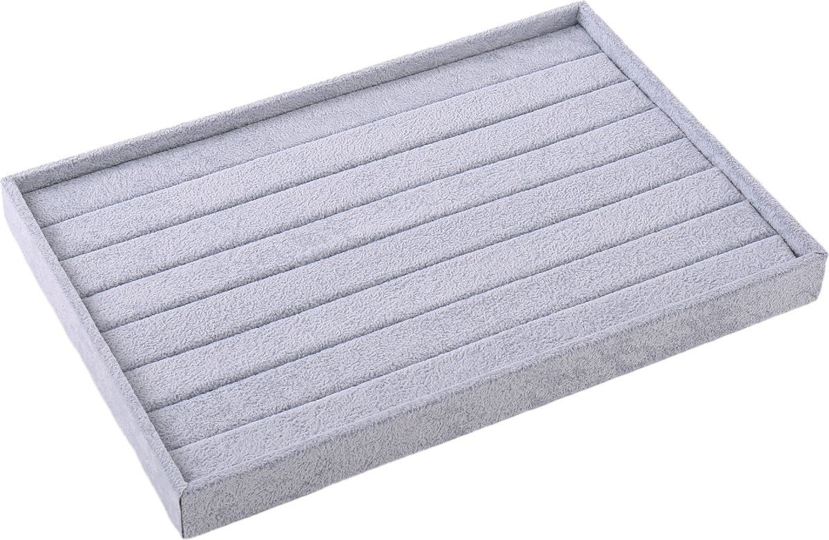 Fliex - sieradenopberger - sieraden organizer - tray voor in lade - grijs - opstapelbaar