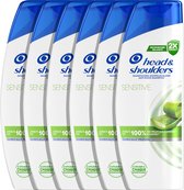 Head & Shoulders Sensitive - Anti-Roos Shampoo - Dagelijks Gebruik Schoon Gevoel - Voordeelverpakking 6 x 300 ml