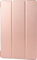 Mobigear Tablethoes geschikt voor Samsung Galaxy Tab A9 Plus (2023) Hoes TPU,Kunstleer | Mobigear Tri-Fold Gel Bookcase - Roségoud