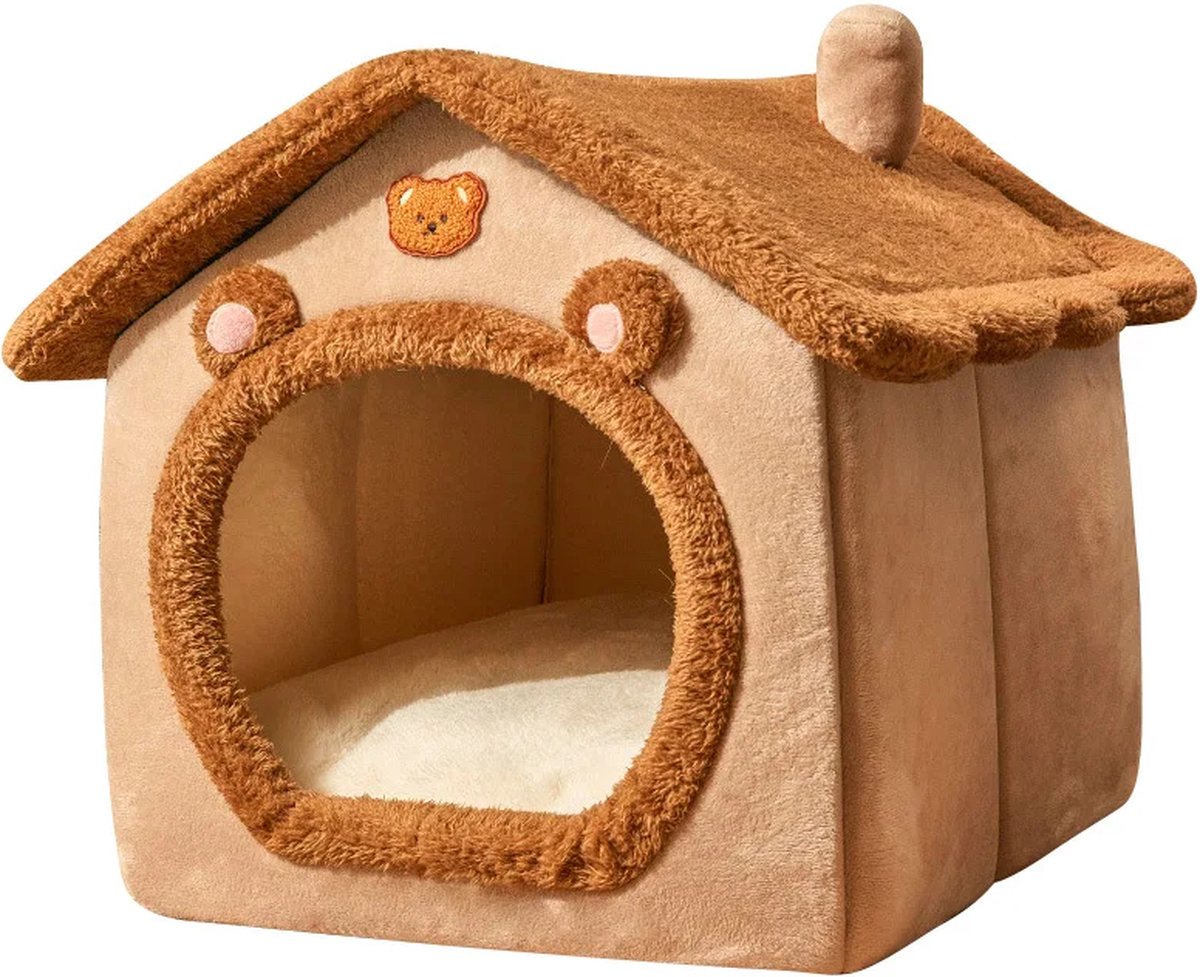 Monbaer 2-in-1 hondenbed voor grote honden met zacht en warm kussen