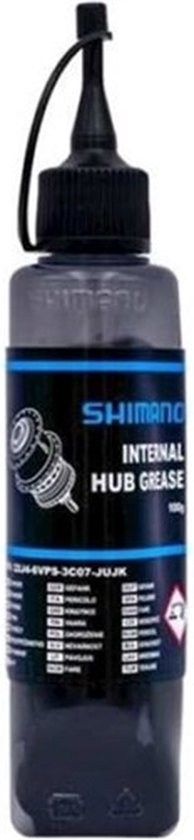 Shimano interne naaf vet, 100 gram flesje met applicator.