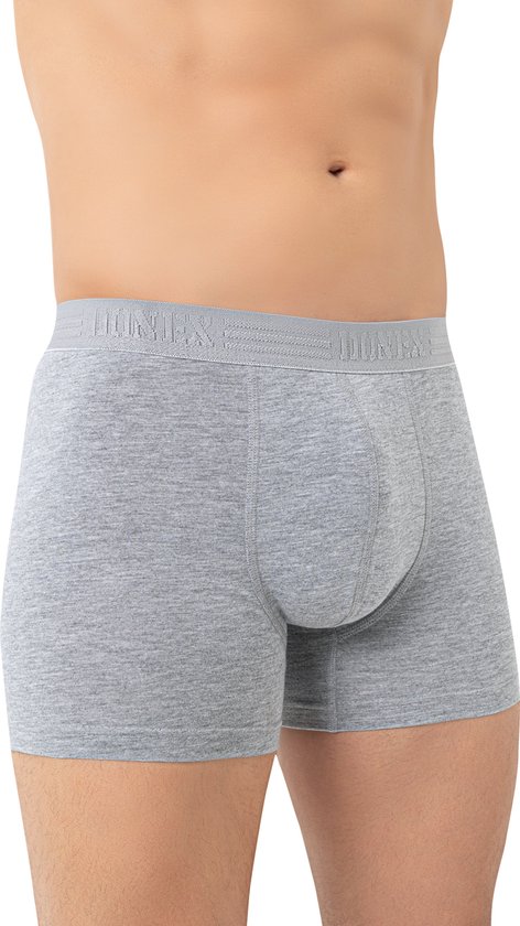 Bamboe Boxershorts Heren-3 pack-92% Bamboe 8% Elastaan-Grijs-M