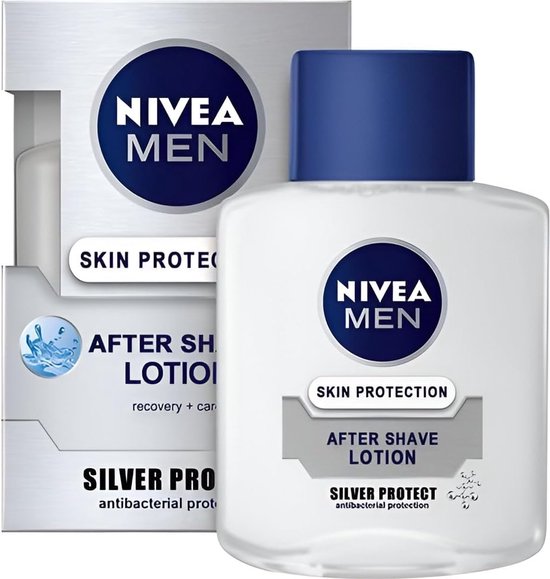Nivea After Shave Lotion Silver Protect 100 ml bol